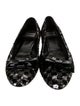 Armani Collezioni Sequins Plaid Print Ballet Flats