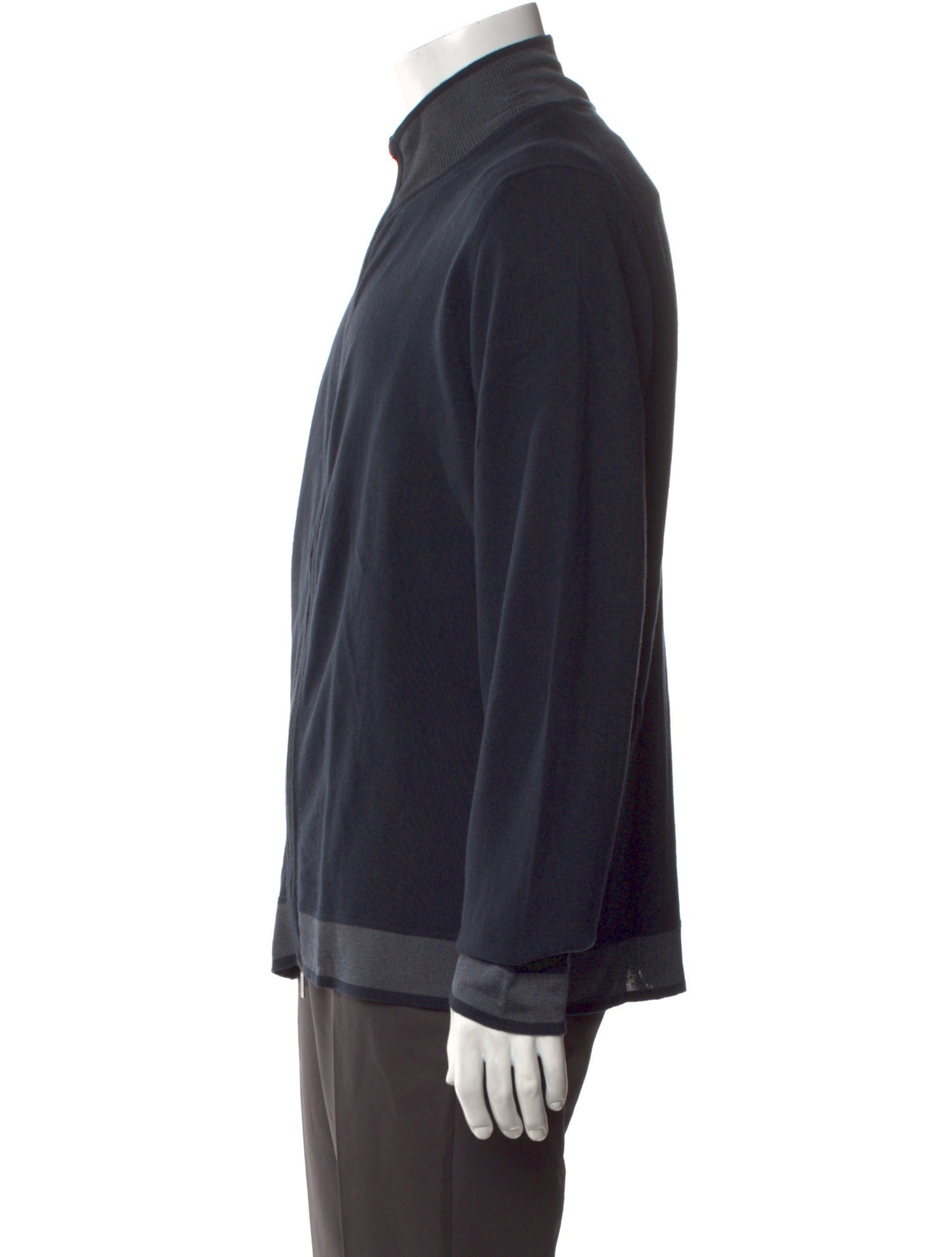 Armani Collezioni Turtleneck Long Sleeve Cardigan