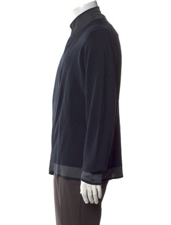 Armani Collezioni Turtleneck Long Sleeve Cardigan
