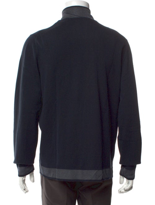 Armani Collezioni Turtleneck Long Sleeve Cardigan