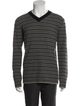 Armani Collezioni Virgin Wool Striped Cardigan