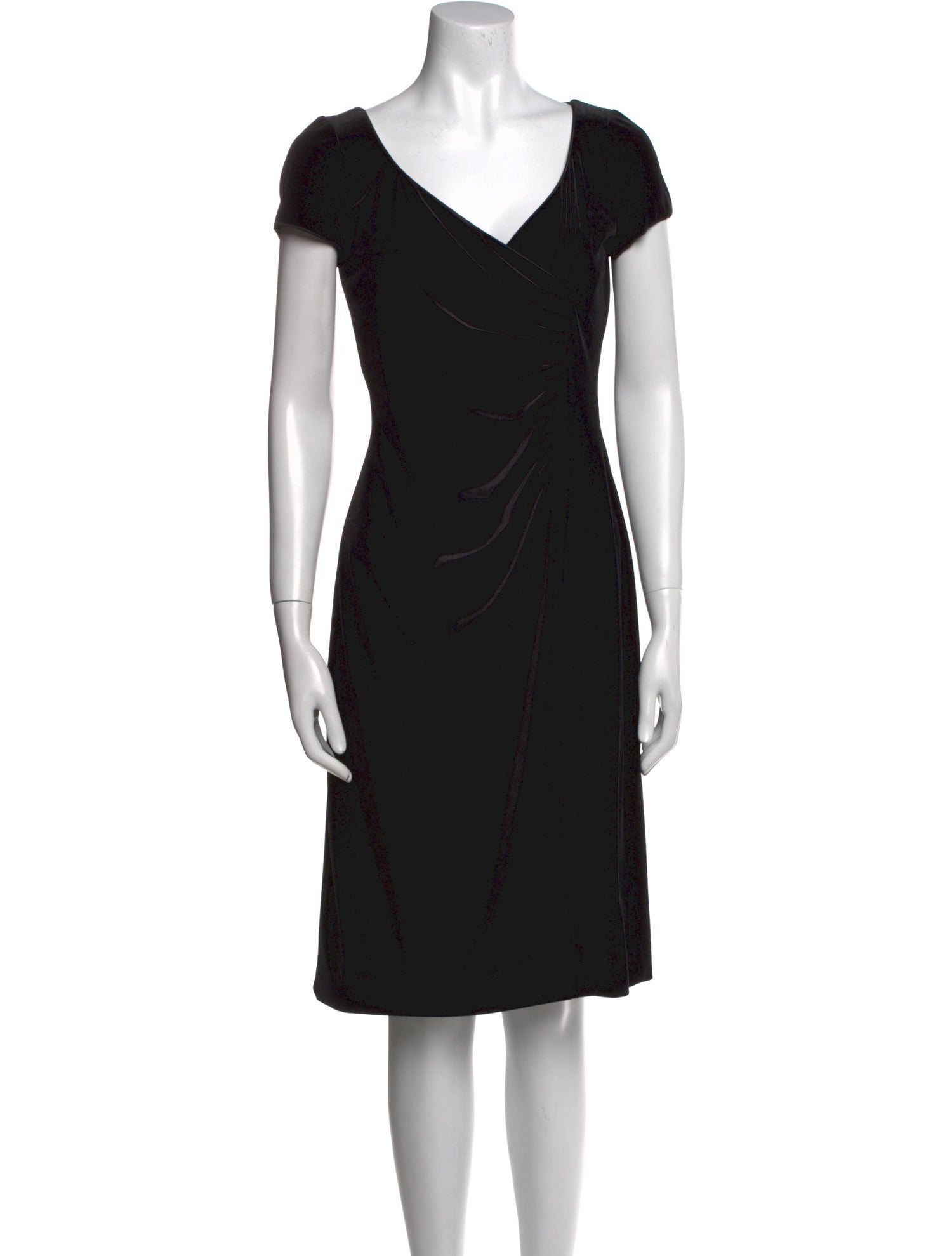 Armani Collezioni V-Neck Knee-Length Dress