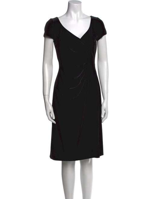 Armani Collezioni V-Neck Knee-Length Dress
