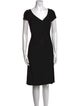 Armani Collezioni V-Neck Knee-Length Dress