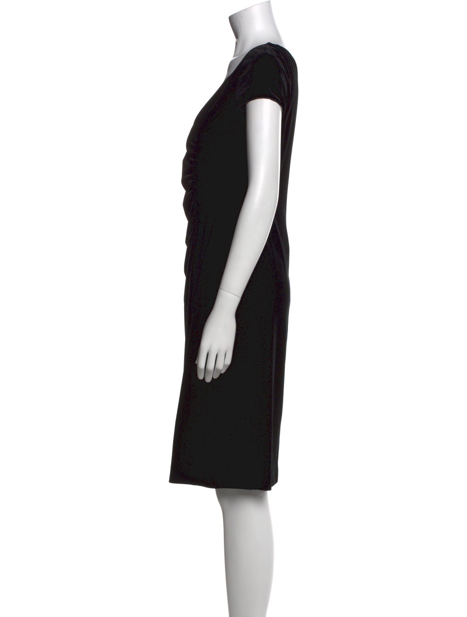Armani Collezioni V-Neck Knee-Length Dress
