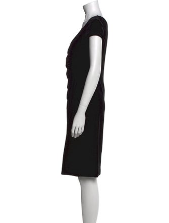 Armani Collezioni V-Neck Knee-Length Dress