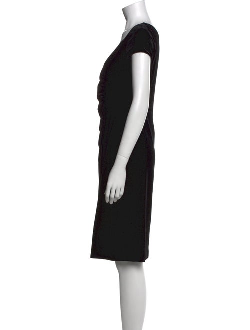 Armani Collezioni V-Neck Knee-Length Dress