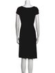 Armani Collezioni V-Neck Knee-Length Dress