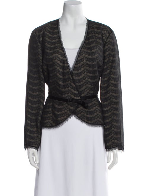 Armani Collezioni Silk Striped Evening Jacket