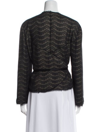 Armani Collezioni Silk Striped Evening Jacket