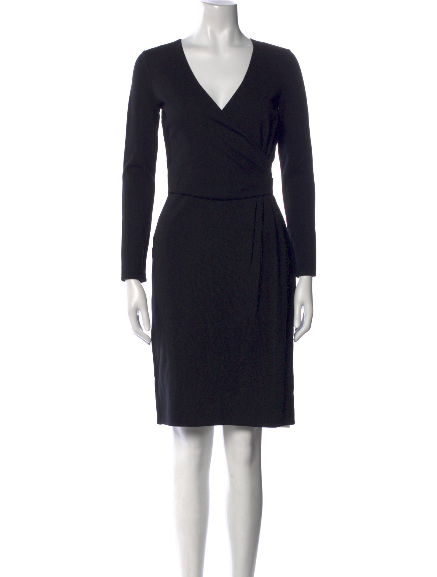 Armani Collezioni V-Neck Knee-Length Dress