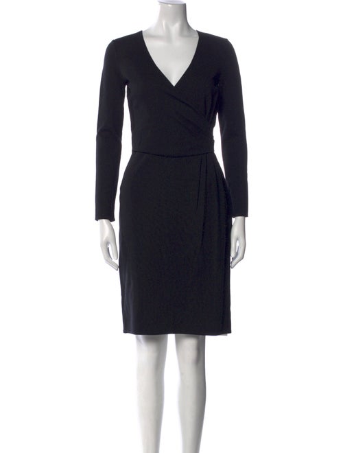 Armani Collezioni V-Neck Knee-Length Dress