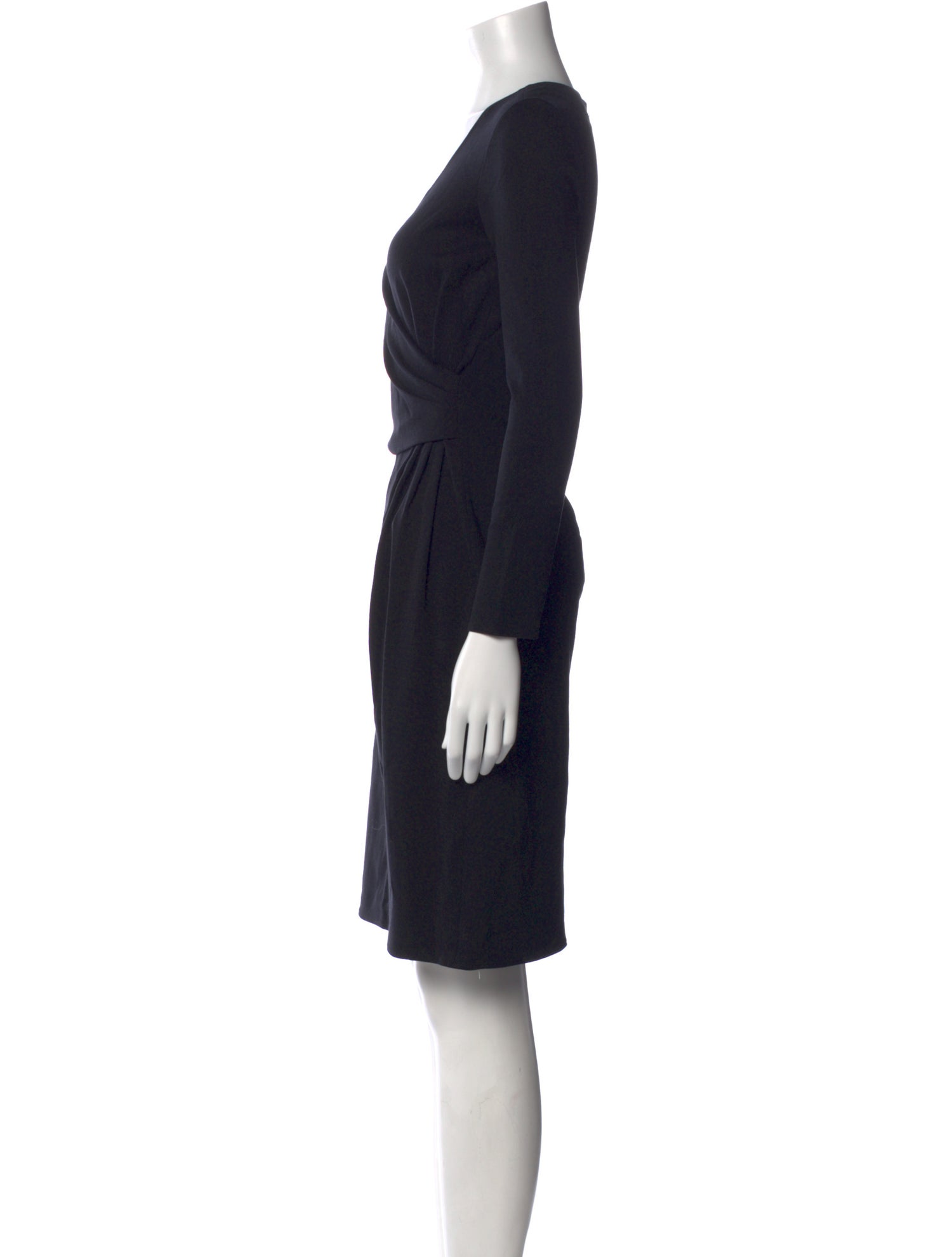Armani Collezioni V-Neck Knee-Length Dress