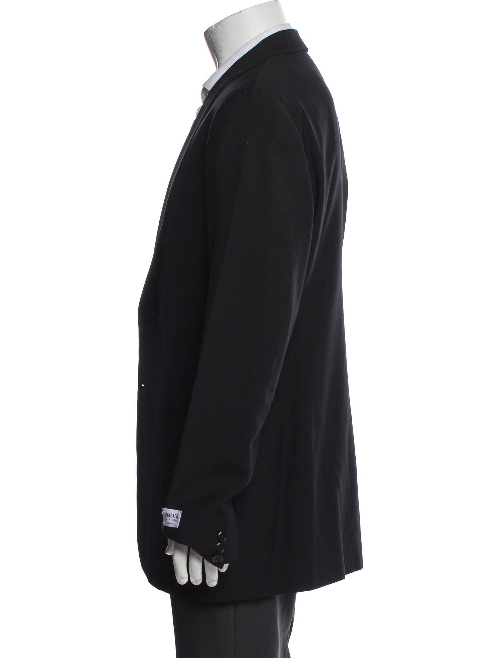 Armani Collezioni Black Solid Blazer