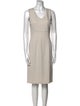 Armani Collezioni V-Neck Knee-Length Dress