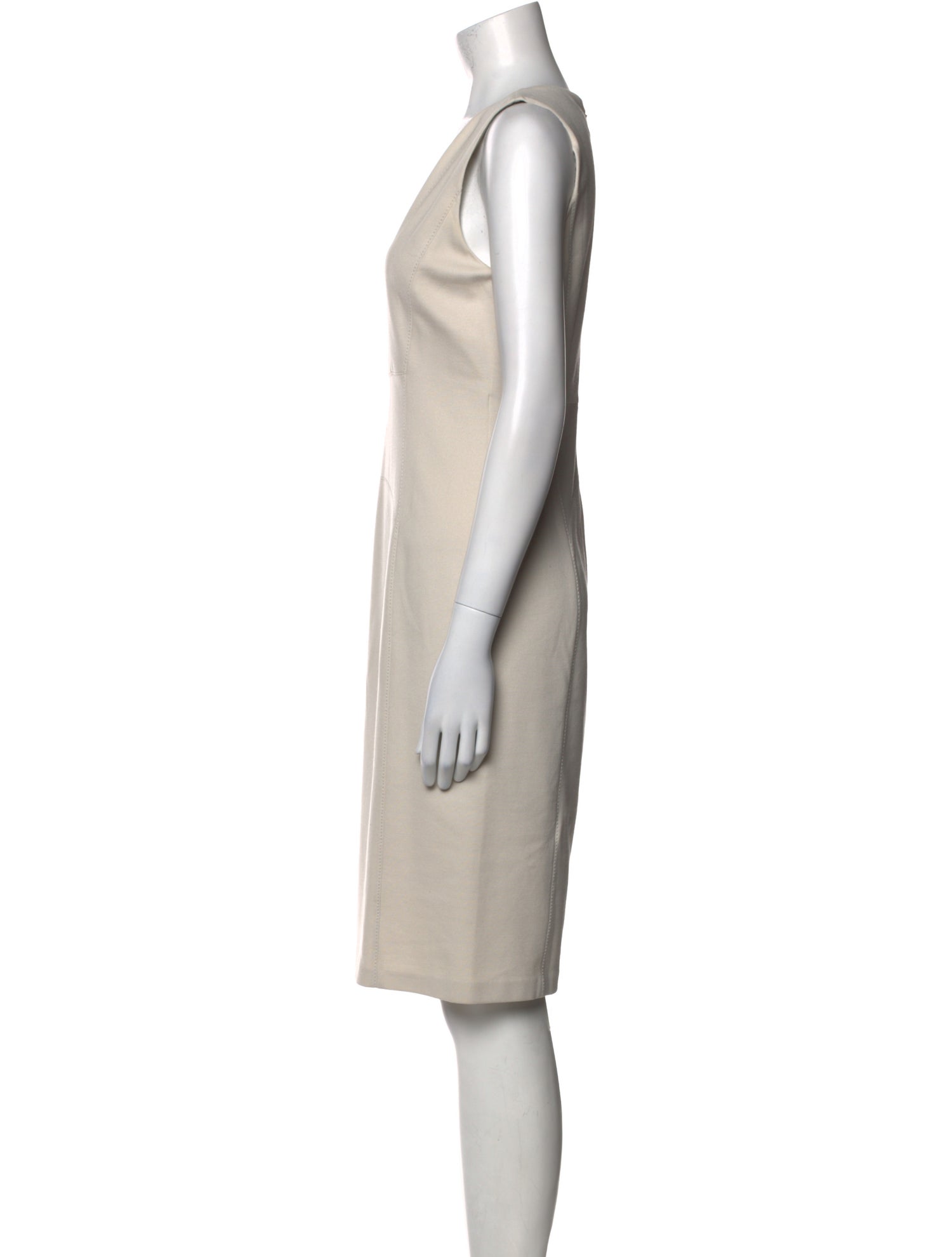 Armani Collezioni V-Neck Knee-Length Dress