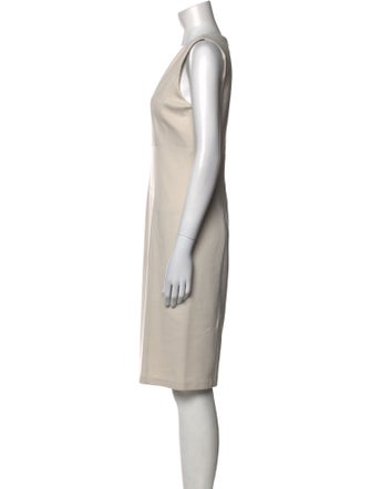 Armani Collezioni V-Neck Knee-Length Dress