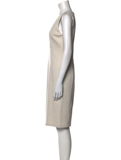 Armani Collezioni V-Neck Knee-Length Dress