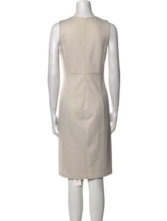 Armani Collezioni V-Neck Knee-Length Dress
