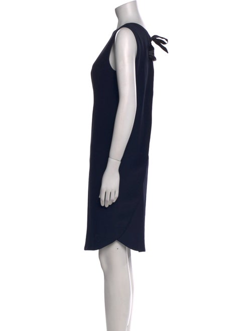 Armani Collezioni Bateau Neckline Knee-Length Dress