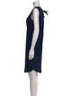 Armani Collezioni Bateau Neckline Knee-Length Dress