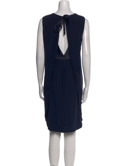 Armani Collezioni Bateau Neckline Knee-Length Dress