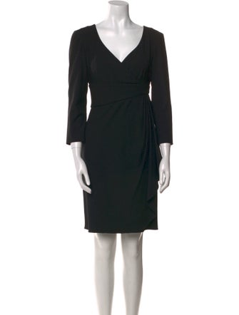 Armani Collezioni Virgin Wool Mini Dress