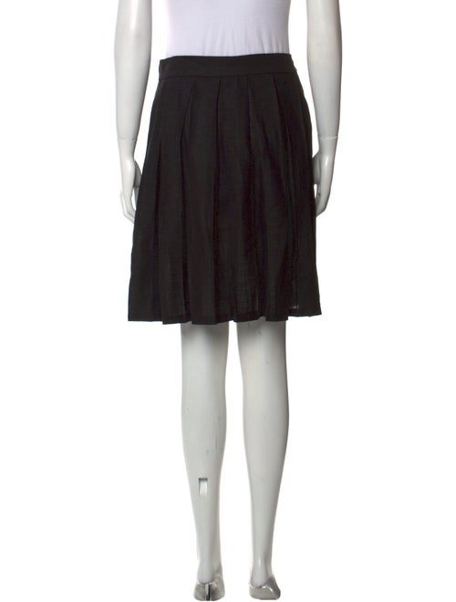 Art School Pleated Accents Knee-Length Skirt