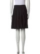 Art School Pleated Accents Knee-Length Skirt