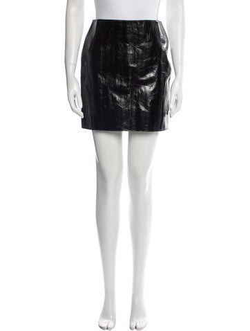 Art School Skirts Leather Mini Skirt FR 36 | S