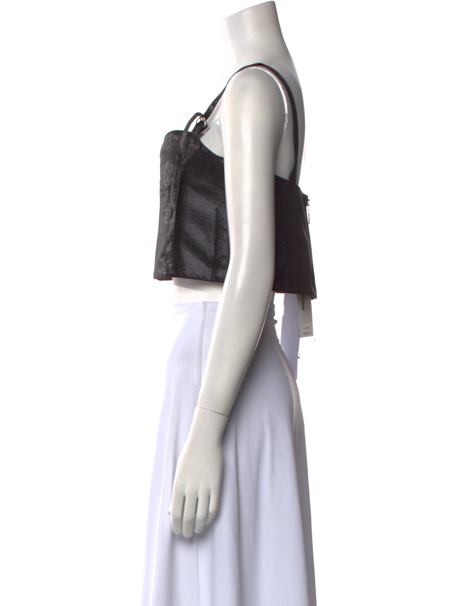 Art School Square Neckline Sleeveless Crop Top