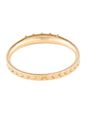 Artëmer 18K Diamond Chevron Wedding Band