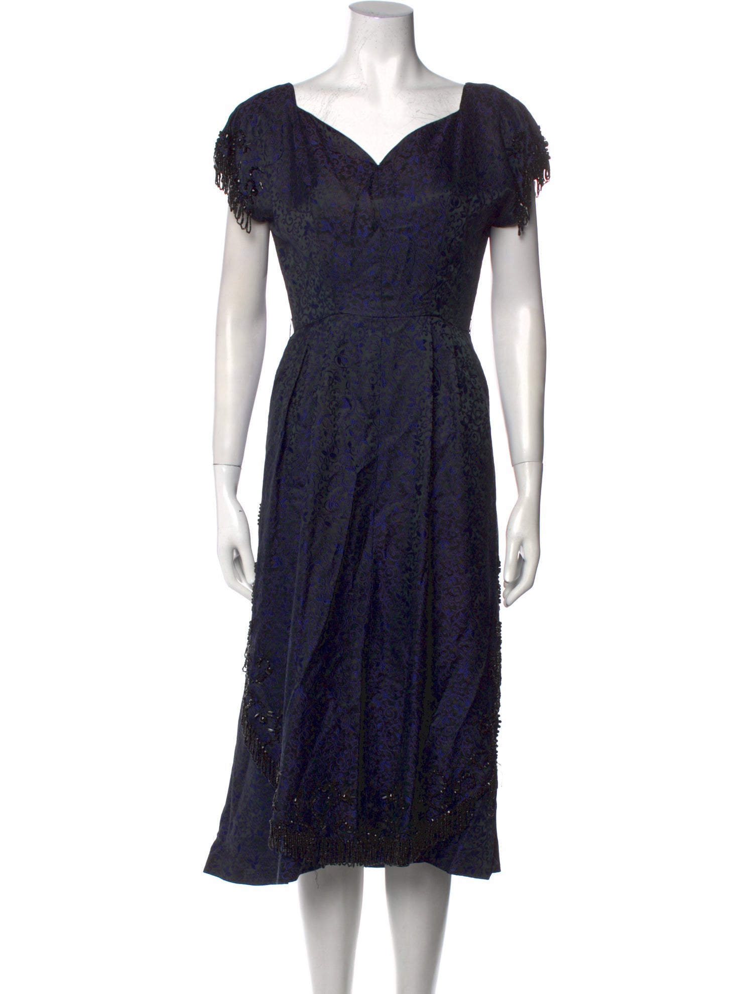 Adele Simpson Printed Midi Length Dress