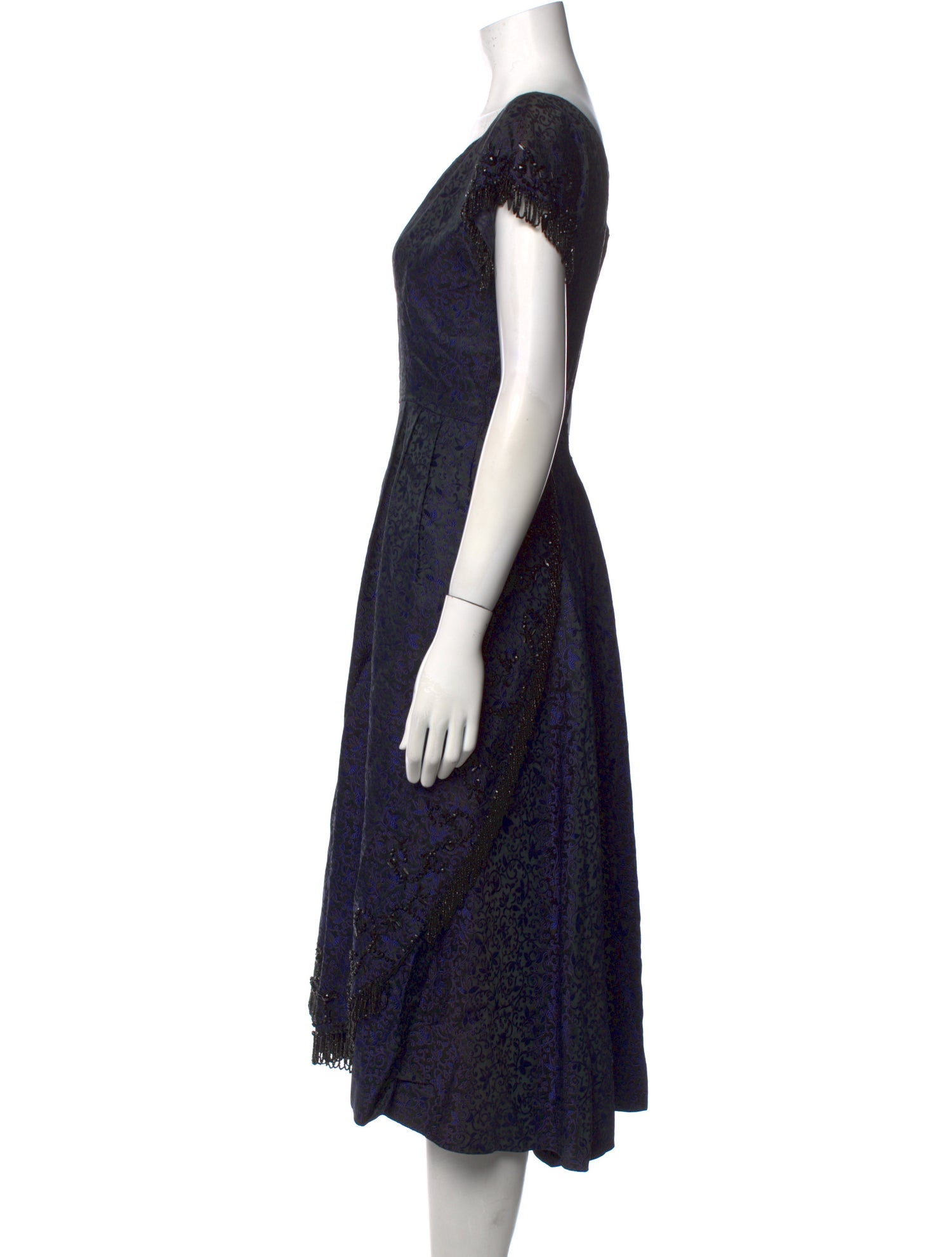 Adele Simpson Printed Midi Length Dress