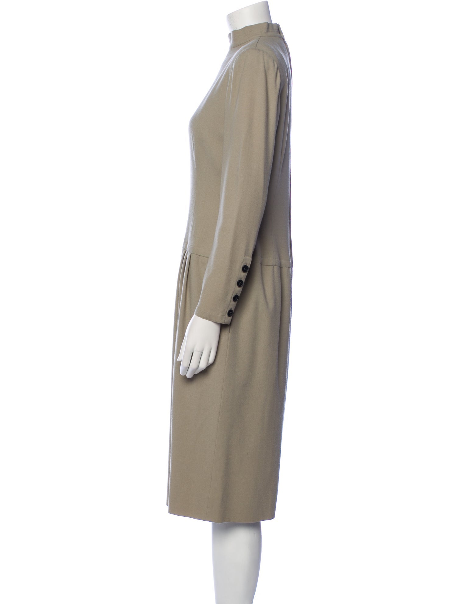 Adele Simpson Wool Knee-Length Dress