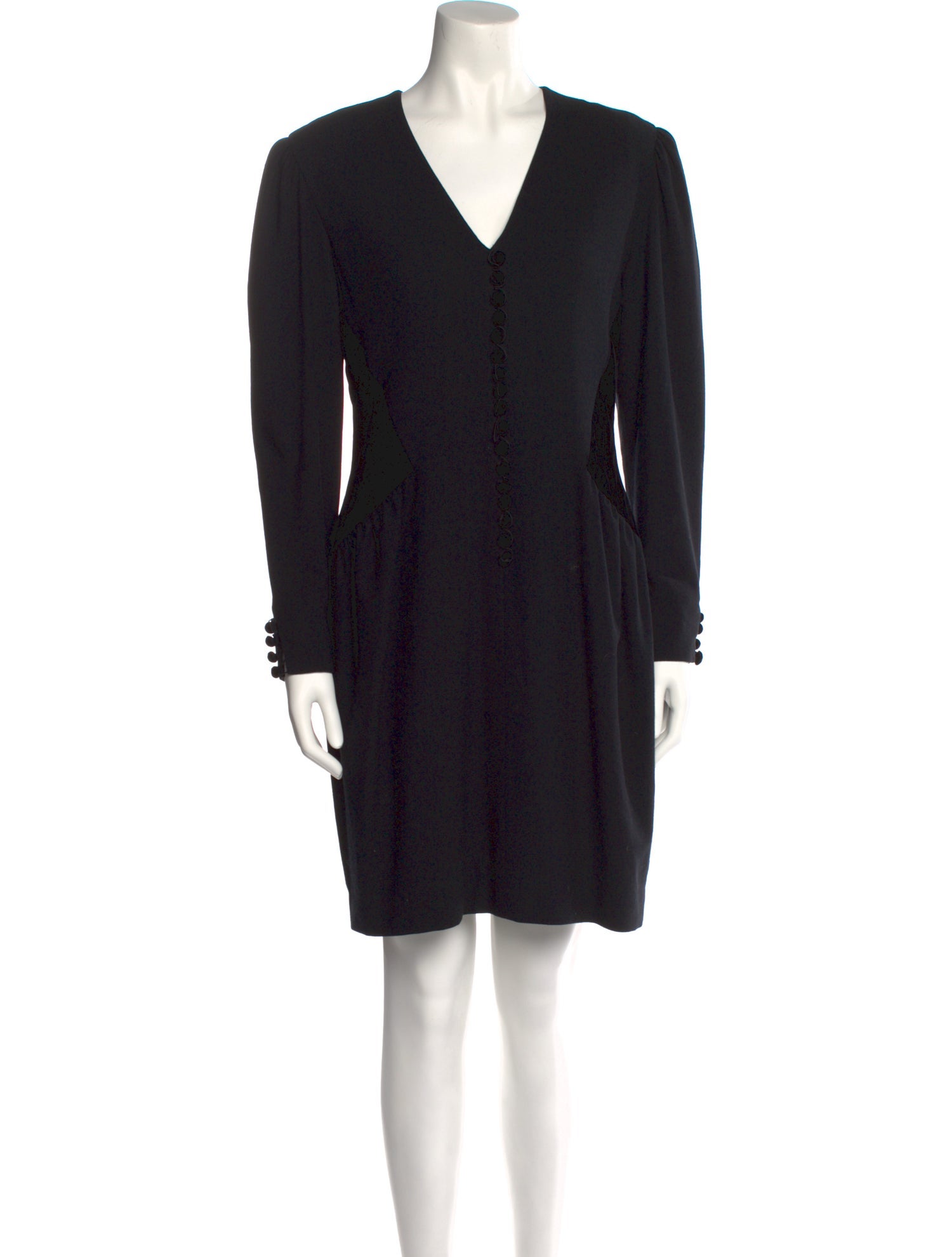 Adele Simpson Wool Mini Dress