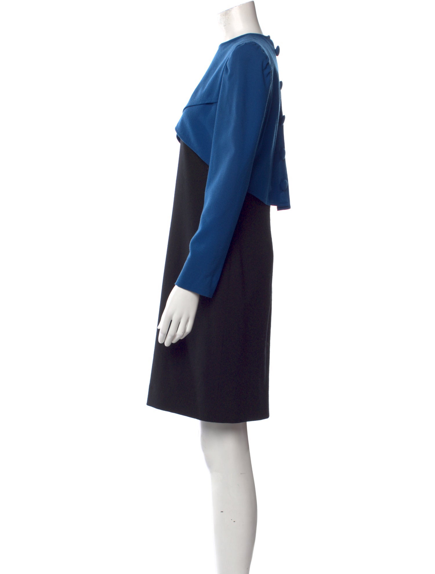 Adele Simpson Wool Mini Dress