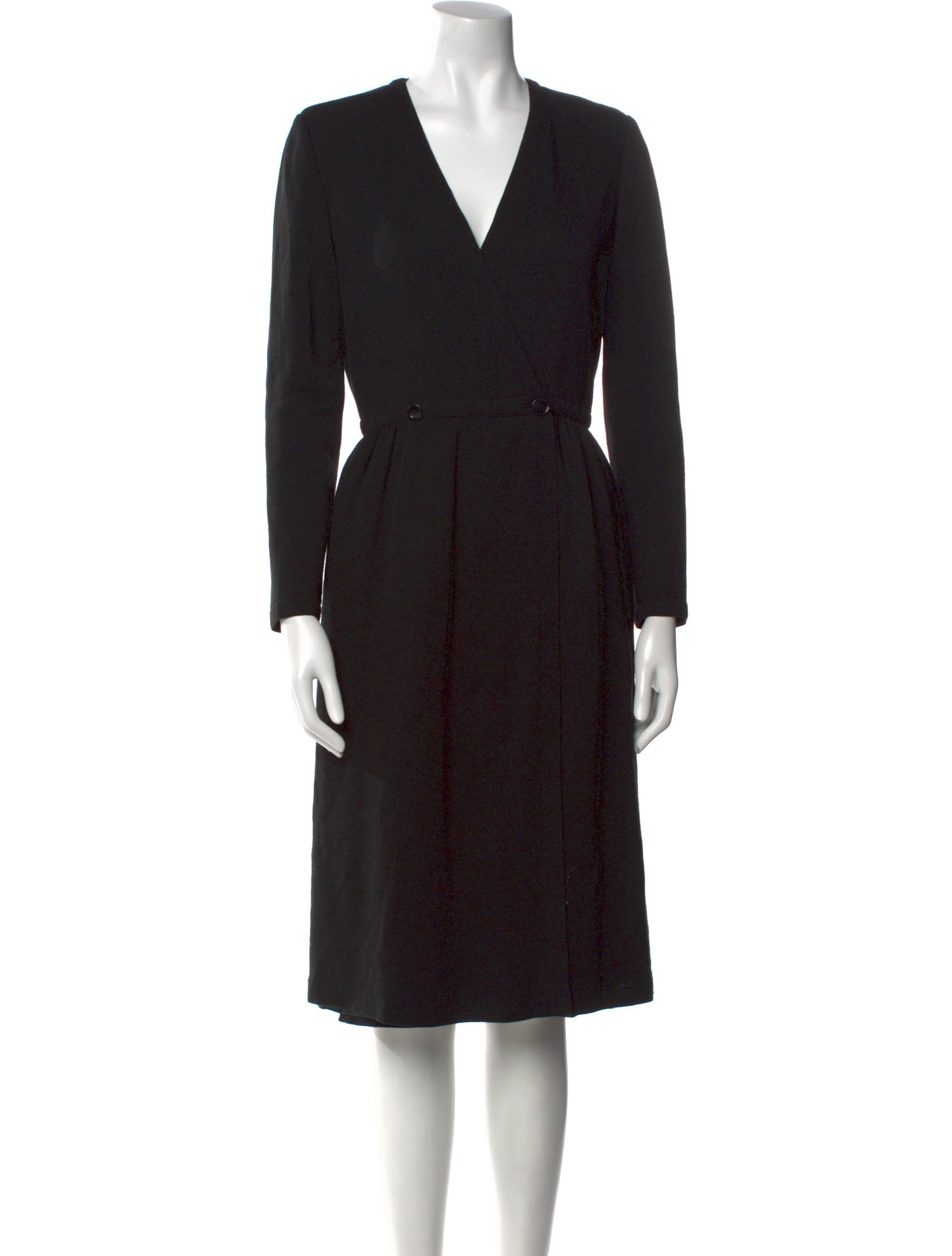 Adele Simpson V-Neck Midi Length Dress