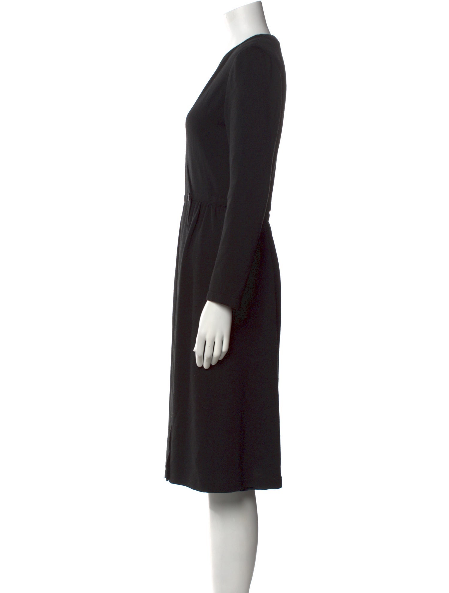 Adele Simpson V-Neck Midi Length Dress