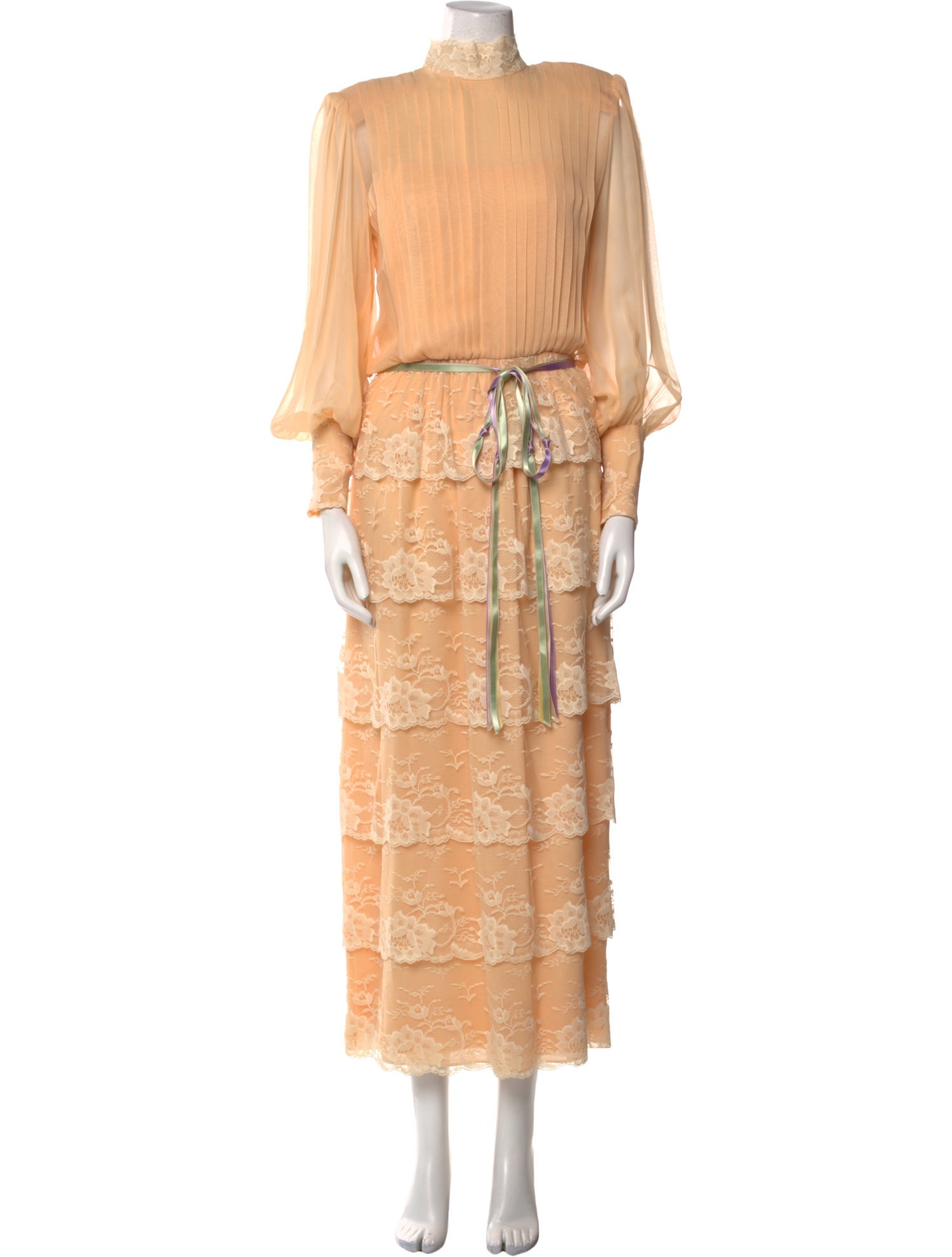 Adele Simpson Silk Long Dress
