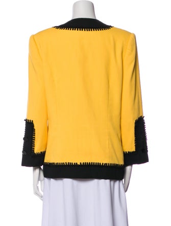 Adele Simpson 1990's Colorblock Pattern Evening Jacket