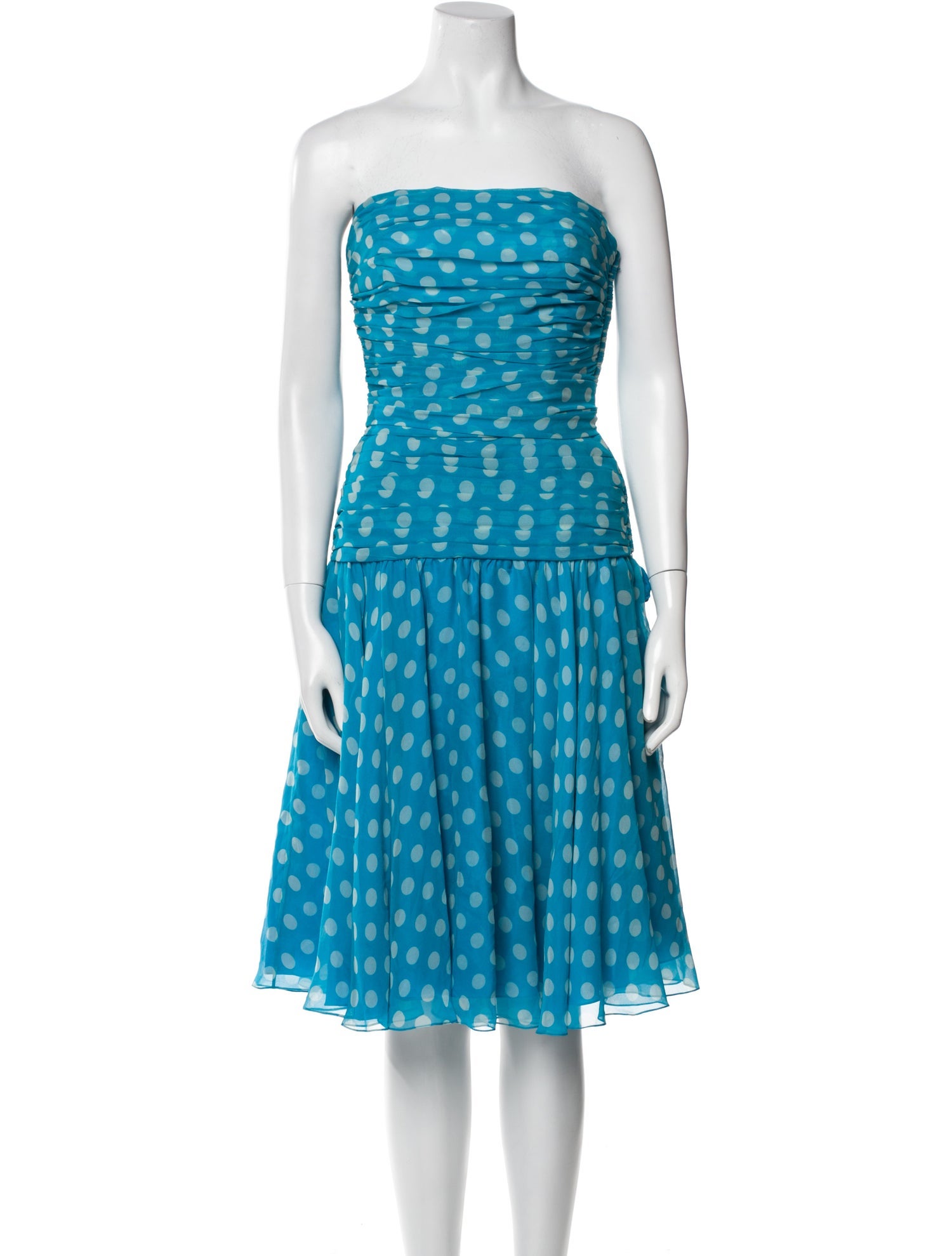 Adele Simpson Silk Knee-Length Dress