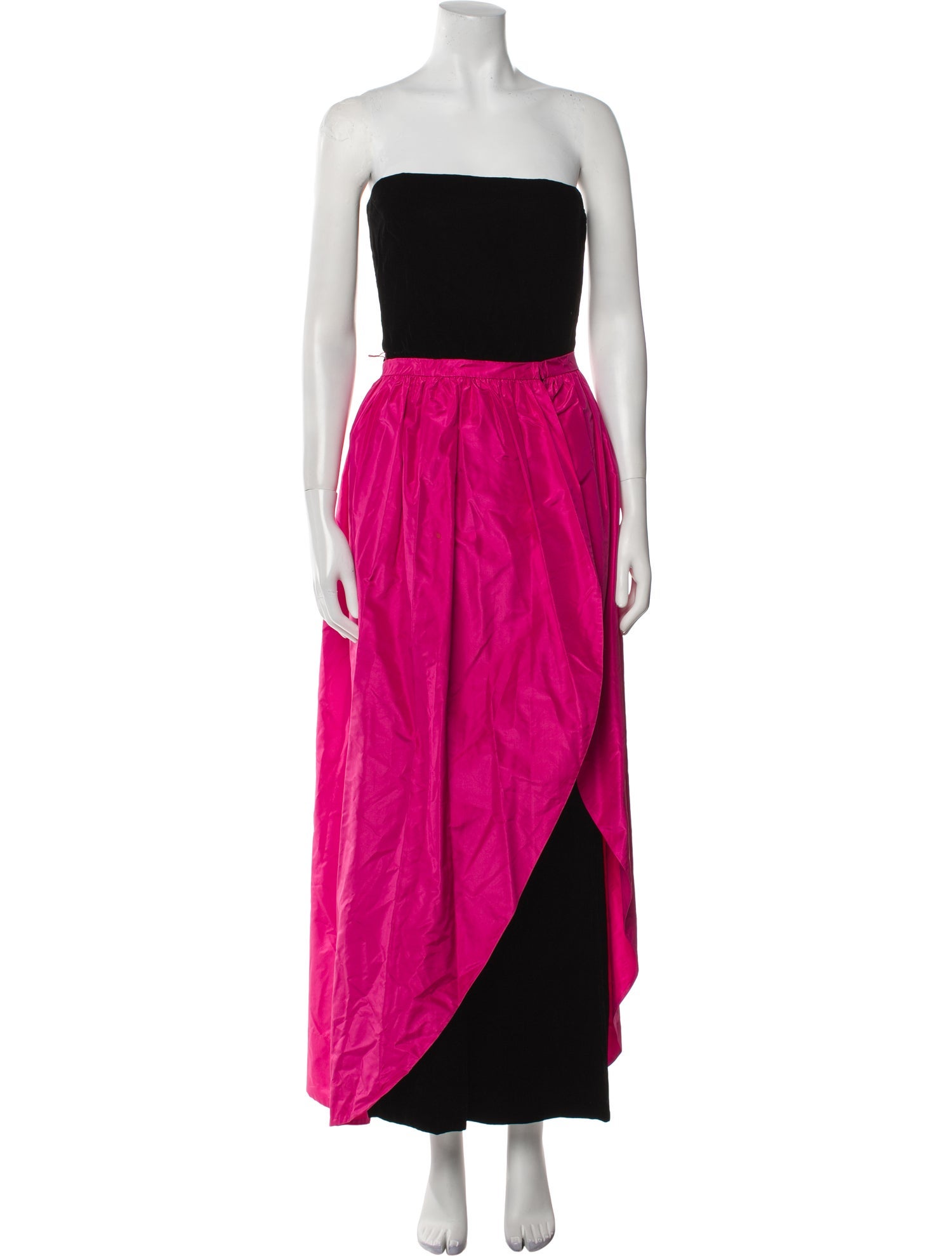 Saks Fifth Avenue Colorblock Pattern Long Dress