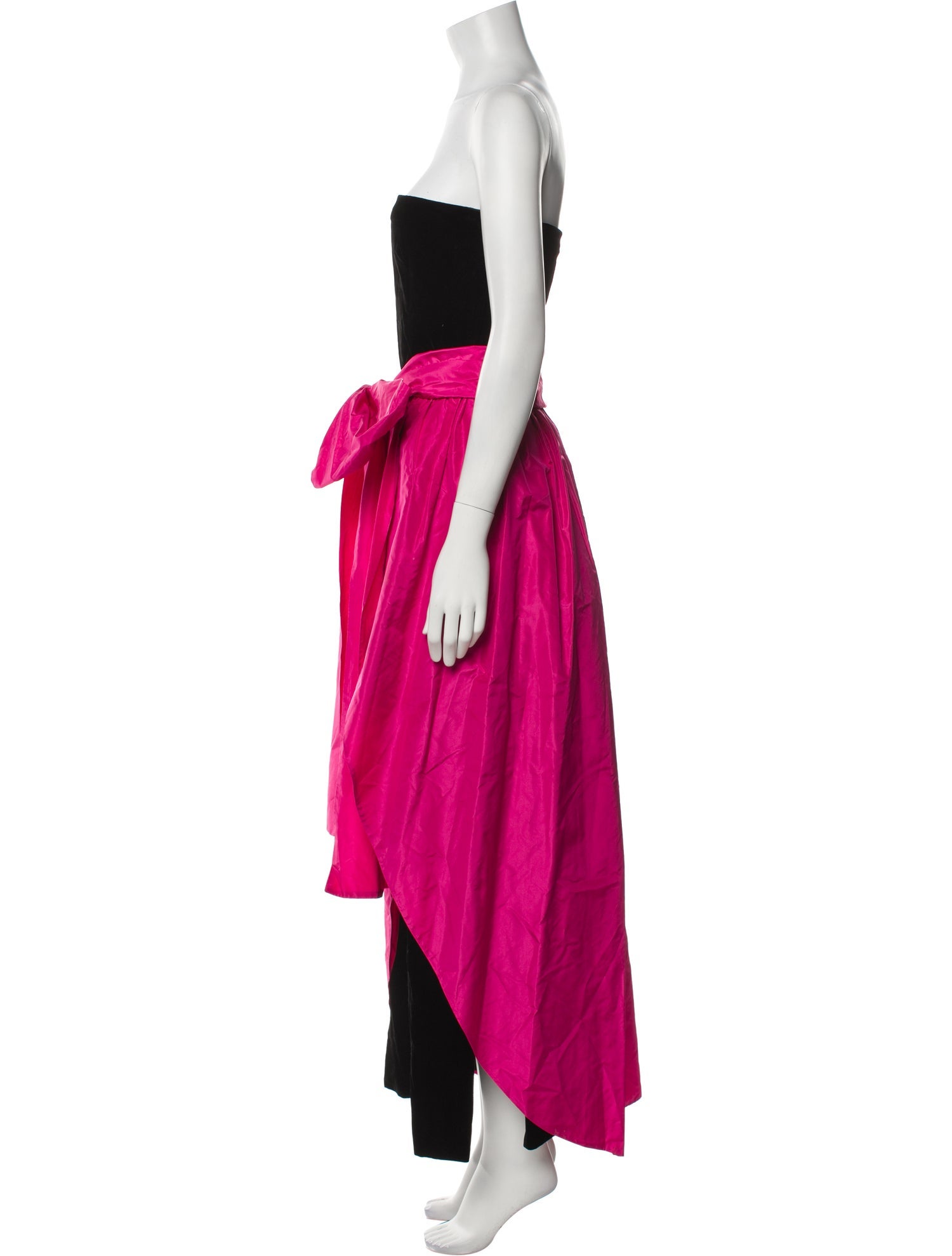 Saks Fifth Avenue Colorblock Pattern Long Dress