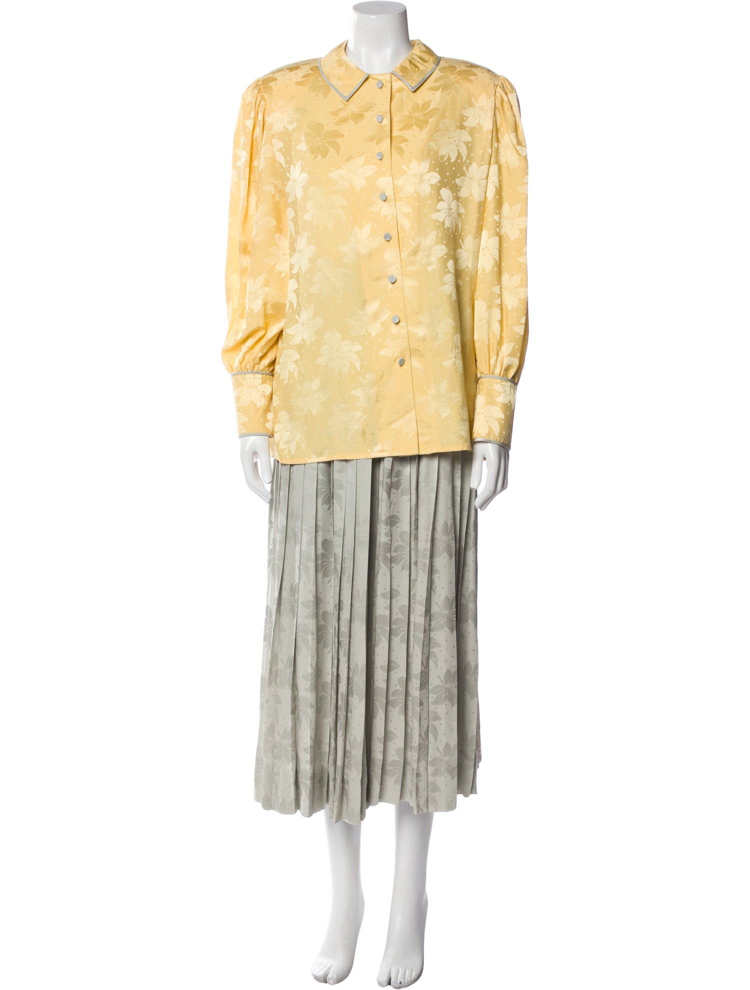 Adele Simpson Vintage Silk Skirt Set