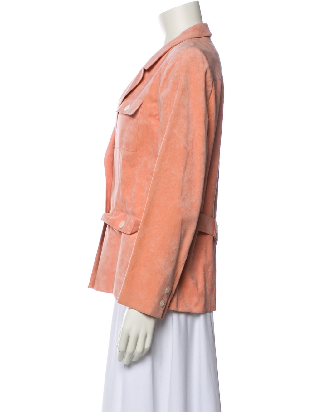 Adele Simpson Blazer Pink Pointed Collar - image 2