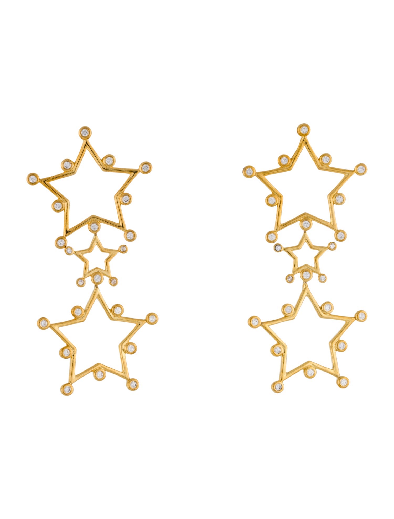 Asha by Ashley McCormick Drop Star Earrings