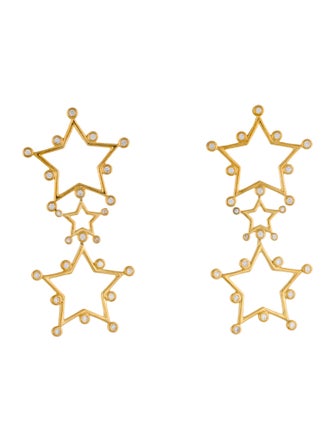 Asha by Ashley McCormick Drop Star Earrings