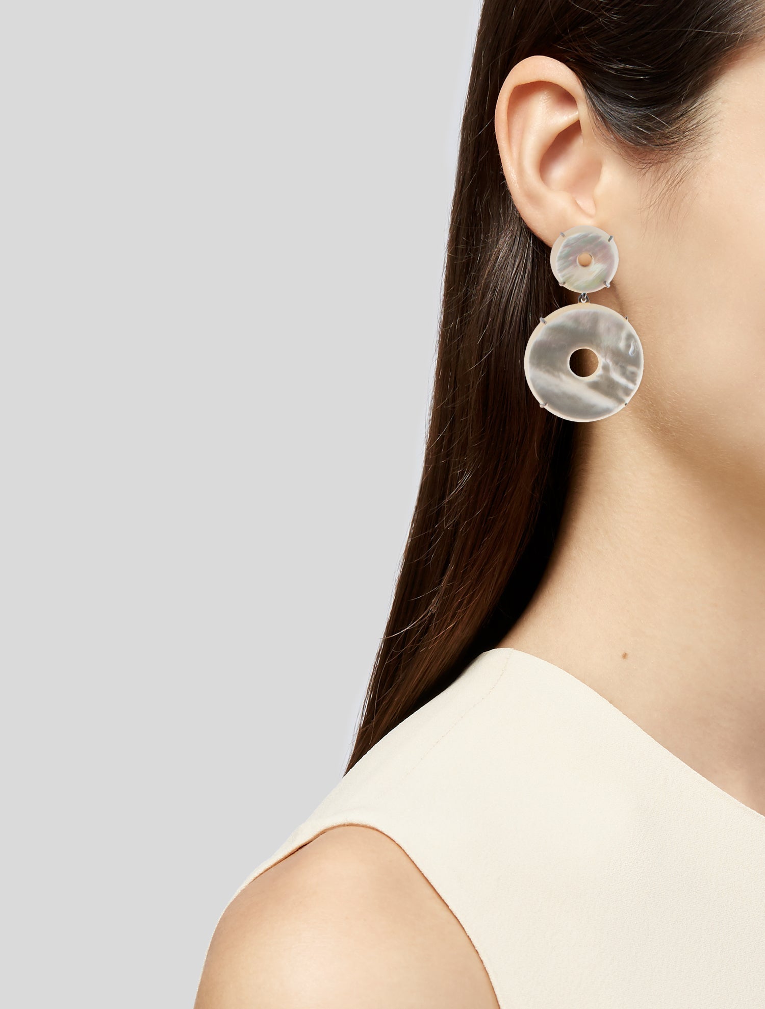 Asha by Ashley McCormick Mother of Pearl Elizabeth Earrings