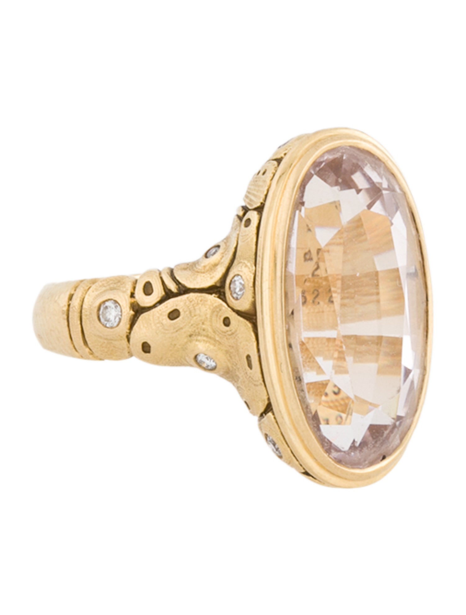 Alex Sepkus 18K 6.32ct Morganite & Diamond Lake Garda Cocktail Ring